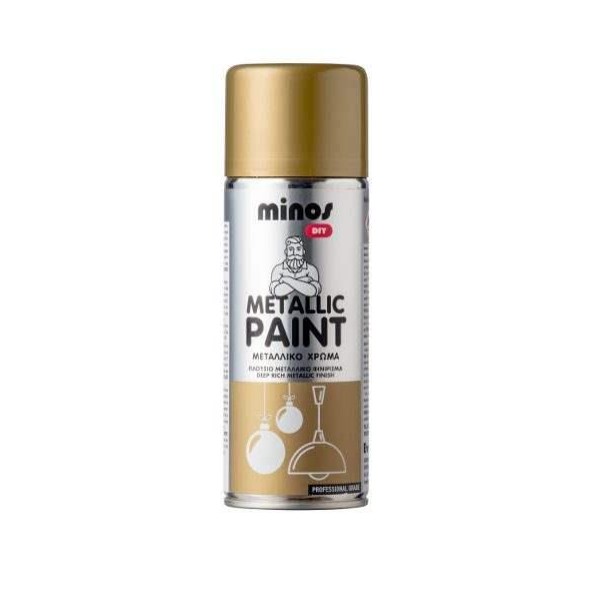 MINOS DIY METALLIC PAINT COPPER GOLD 400ml