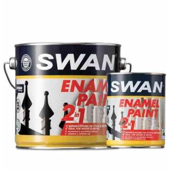 SWAN ENAMEL PAINT ΜΑΥΡΟ 750ML
