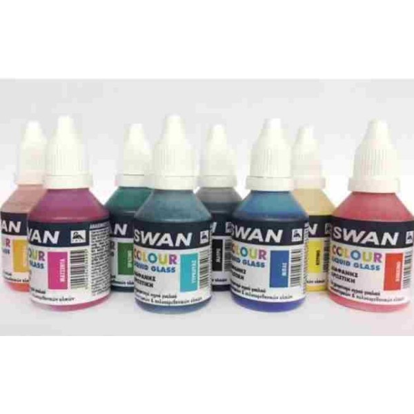 SWAN COLOUR LIQUID GLASS 30ml ΠΡΑΣΙΝΟ