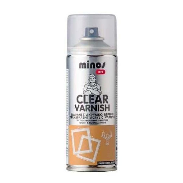 MINOS CLEAR VARNISH SPRAY GLOSS 400ML