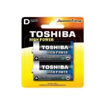 ΜΠΑΤΑΡΙΕΣ ΑΛΚΑΛ. D HIGHPOWER TOSHIBA LR20GCP BP-2 BLISTER(2ΤΕΜ.)