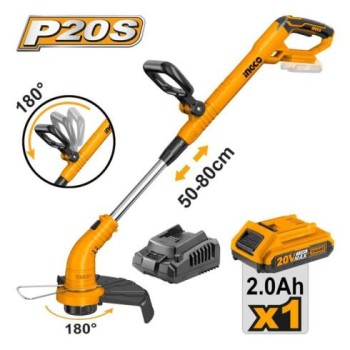 ΘΑΜΝΟΚΟΠΤΙΚΟ 20V +1 ΜΠΑΤ 2.0Ah + ΦΟΡΤΙΣΤΗ