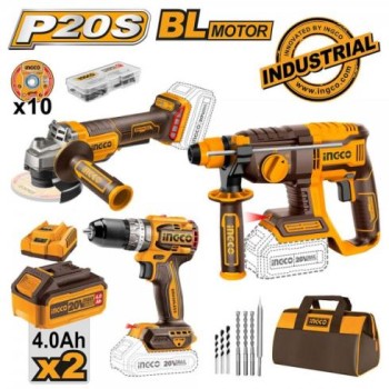 ΣΕΤ ΚΡΟΥΣΤΙΚΟ ΔΡΑΠΑΝΠ+ΠΙΣΤΟΛΕΤΟ+ΤΡΟΧΟΣ 20V+2*4ah+ΦΟΡΤΙΣΤΗΣ