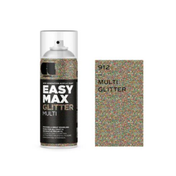 SPRAY EASY MAX 400ml GLITTER MULTI No 912