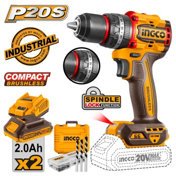 ΚΡΟΥΣΤΙΚΟ ΔΡΑΠΑΝΟΚΑΤΣΑΒΙΔΟ 66ΝΜ 20V + 2*2.0Ah