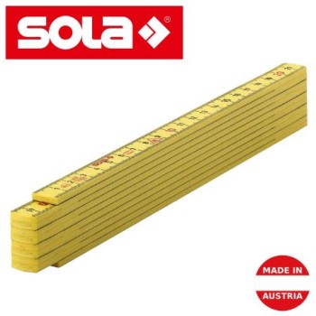 ΜΕΤΡΟ ΠΛΑΣΤΙΚΟ SOLA 2m ΚΙΤΡΙΝΙ ΗΚ2