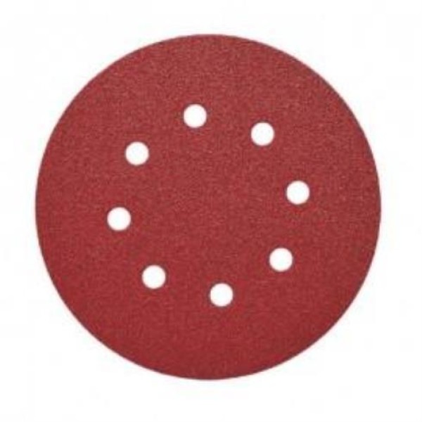 ΚΟΚΚΙΝΟ VELCRO Φ125 8 ΤΡ. P80 ΚΟΚΚΙΝΟ VELCRO Φ125 8 ΤΡ. P80