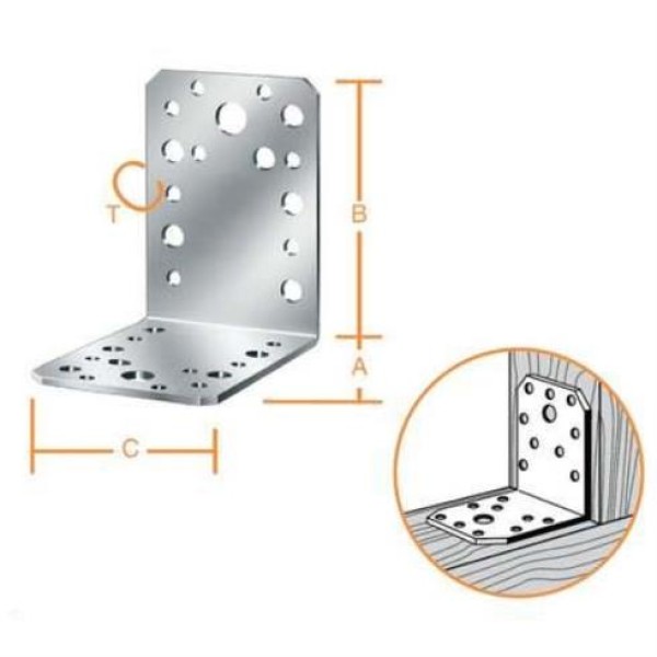 ΓΩΝΙΑ   70Χ70Χ55ΜΜ, ΓΛΒ