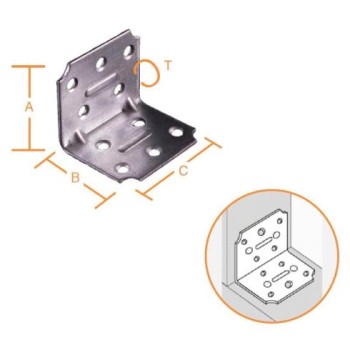 ΓΩΝΙΑ  ΒΤ   40Χ  40Χ50ΜΜ, ΓΛΒ