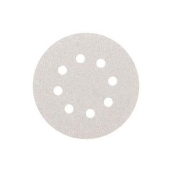 ΛΕΥΚΟ VELCRO P80 Φ125mm 8 ΤΡΥΠΕΣ