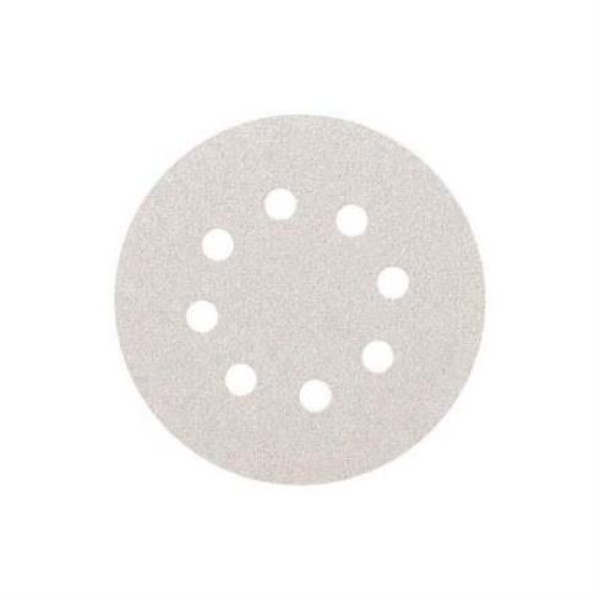 ΛΕΥΚΟ VELCRO P120 Φ125mm 8 ΤΡΥΠΕΣ ΛΕΥΚΟ VELCRO P120 Φ125mm 8 ΤΡΥΠΕΣ