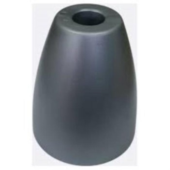 Πόδι πλαστικό επίπλου Φ70χ80 ΝΙΚΕΛ