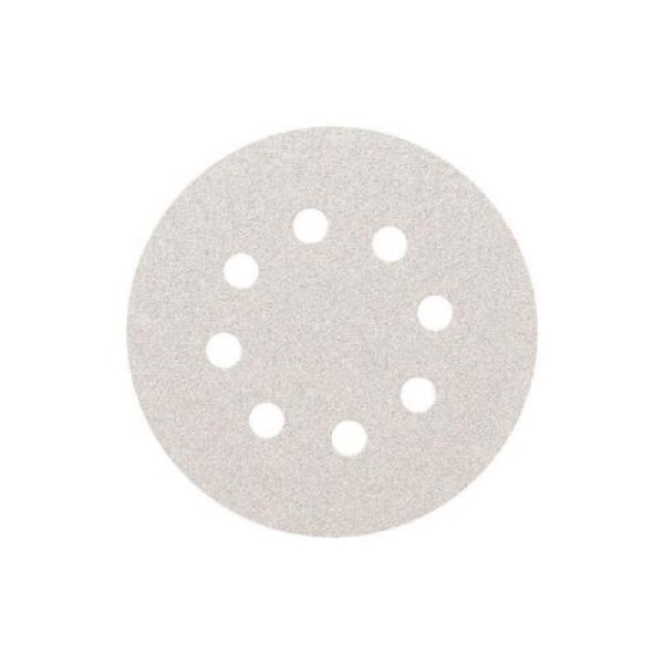 ΛΕΥΚΟ VELCRO P40 Φ125mm 8 ΤΡΥΠΕΣ ΛΕΥΚΟ VELCRO P40 Φ125mm 8 ΤΡΥΠΕΣ